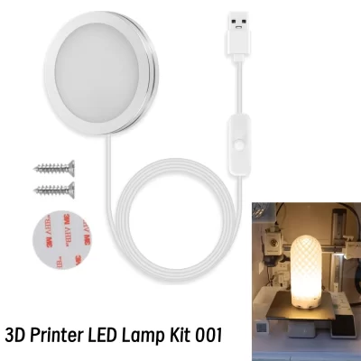 Impressora 3d lâmpada led para buambulab a1/a1 mini, p1p/p1s, x1/x1c/x1e impressora 3d makerworld mh001 modelo criativo led luz quente