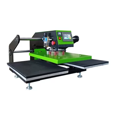 Máquina de prensa térmica pneumática automática de 40 * 60 CM com plataforma móvel de estações duplas por atacado