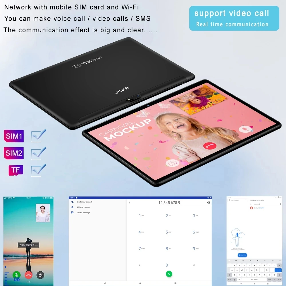 TABLET 10.1 Inch Tablet Android 11 Tablet 6GB RAM 128GB ROM 3G 4G Mobile Phone Call Octa Core 8 CPU AI Speed-up 5000mAh Battery - Image 2
