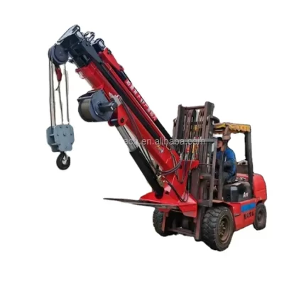 Guindaste de empilhadeira tudo-em-um braço voador 3 toneladas 5 toneladas braço dobrável pequeno guindaste de caminhão de elevação hidráulica