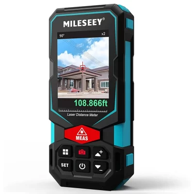 Mileseey s7 câmera medidor de distância a laser 100m 200m, ferramentas de medida multifuncionais recarregáveis p2p bluetooth para exterior