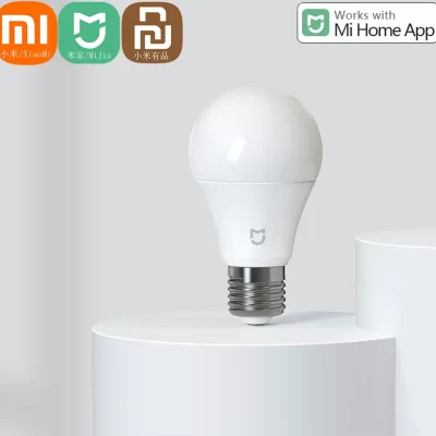Xiaomi mijia-lâmpada led e27, 220-240v, aplicativo inteligente, bluetooth, versão mesh, controle remoto, luz led, lâmpada de temperatura para mi casa