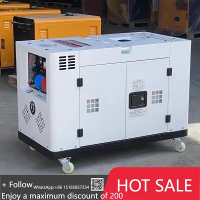 High Power Double Cylinder 10kw 12kw 15kw 20kw Household 220v 380v Silent Type diesel Generator Sets