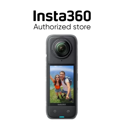 Insta360 X4 - Câmera de ação 360 à prova d'água 8K, vídeo grande angular 4K, bastão de selfie invisível, último de 135 minutos, protetores de lente removíveis,