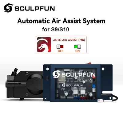 Sculpfun kit de assistência de ar automática 30min/min bomba de ar automática adequada para s9/s10 atualizado laser s30 32bit assistência de ar automática
