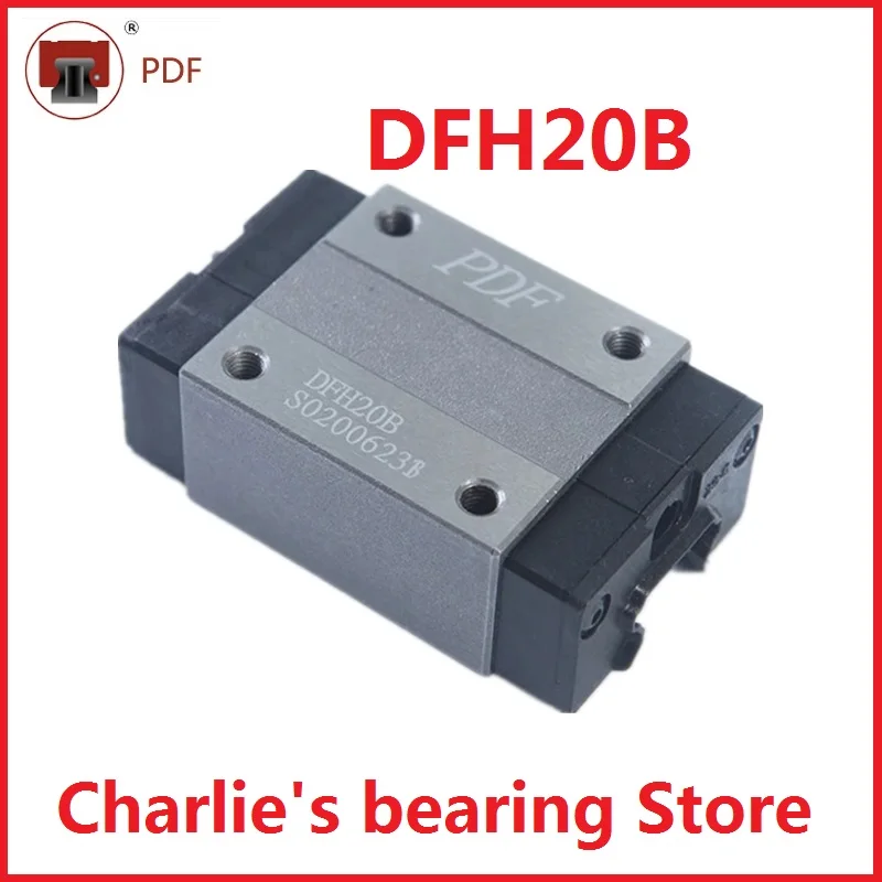 1 peça 100% novo original genuíno taiwan pdf marca bloco de guia linear dfh20b - Image 2
