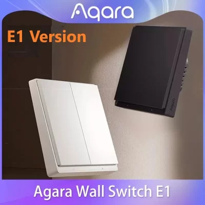 Aqara e1 interruptor de parede com neutro sem neutro casa inteligente zigbee 3.0 interruptor de luz chave sem fio para xiomi mi casa app