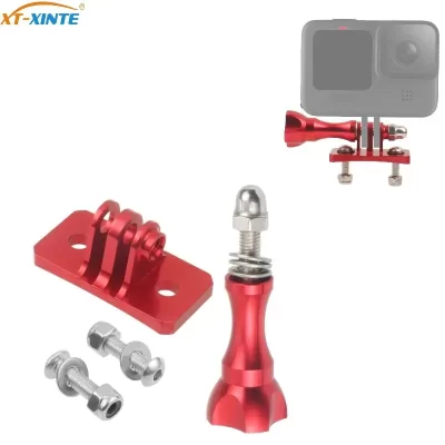Adaptador de montagem fixa para capacete, para gopro hero 13 12 11 10 sjcam, câmera de ação esportiva, equitação, corrida, escalada, esqui, acessório de paraquedismo