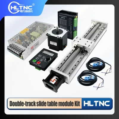 Kit completo de módulo linear de eixo Z 15100/2080 Mesa deslizante e motor de passo Nema23 e controlador e suporte de motor e interruptor de limite