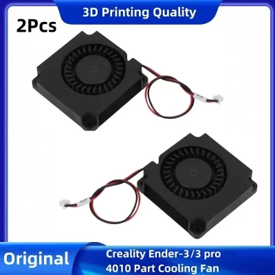 Ventiladores 4010 originais DC 24V Extrusor Hot End Fan e DC 24V Turbo Fan para Creality Ender 3 / Ender 3 Pro Impressora 3D