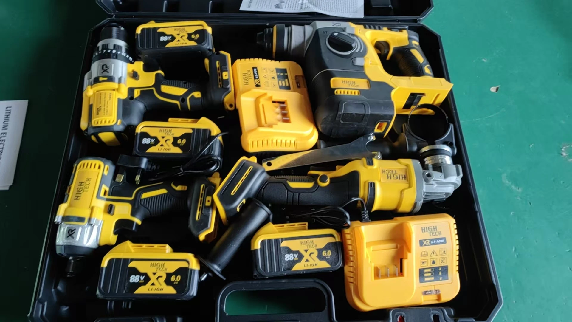 DW High-power Lithium Battery Power Tool Set 4-in-1 Brushless Impact Power Tool Set - Image 2