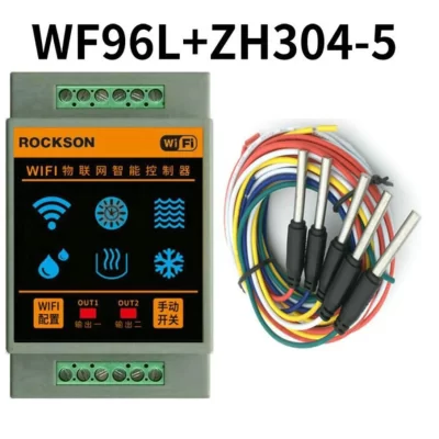 Controlador de nível de água inteligente wf96l tuya wifi com sensor para sistema hvac monitoramento hidrológico reprodução irrigação