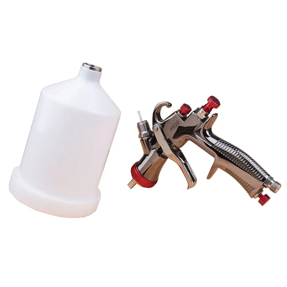 Pistola de pintura de carro LVLP R500. Bico e pistola de 1,3 mm, 1,5 mm, 1,7 mm, 2,0 mm vendidos separadamente ou juntos. Pistola de ar R500.