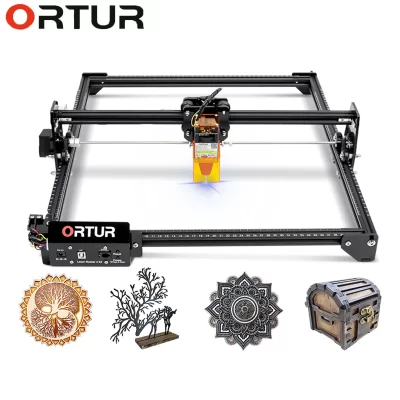 ORTUR Laser Master 2 S2-LF SF LU2-2A Laser Engraver Laser Cutter for Wood and Metal Engrave Area 390X410mm