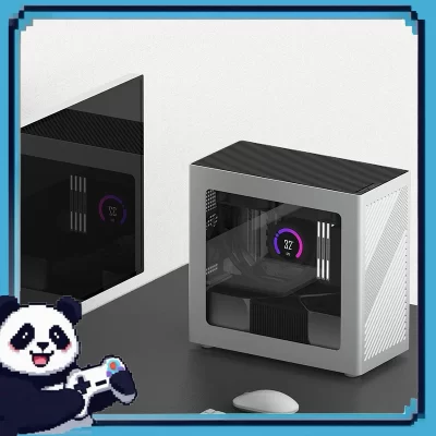 Z18 Side Transparent Computer Case Aluminum Alloy Shell Straight Water Cooled Business Gaming Office Desktop Small Size Case