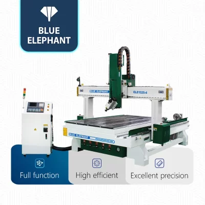 Heavy duty 1325 4 Axis Rotary CNC Router 4x8 Wood Engraving Machine with vacuum work table
