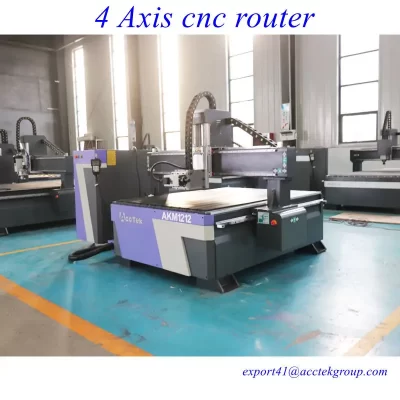 Router CNC  de madeira 1212 4*4ft 4 eixos máquina roteador cnc akm1212 para corte e gravura de madeira e metal