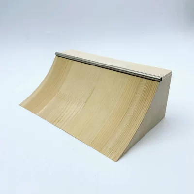 Rampa madeira para Finger Skateboard, Obstáculo Quarter Pipe, Novo