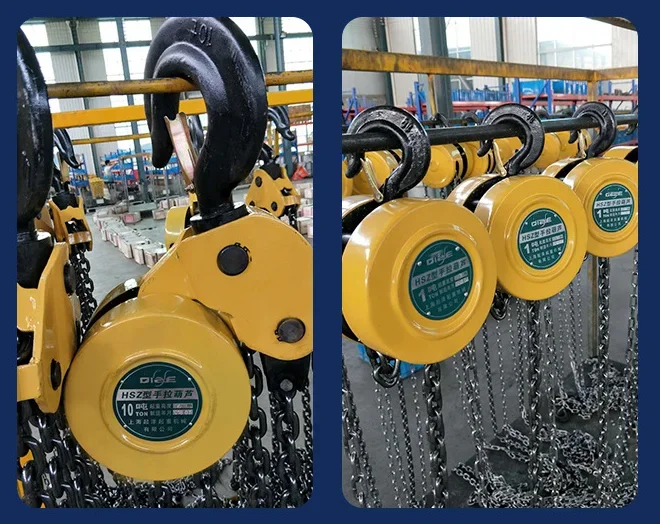 Hand crane, lifting height 6m load 1t, G80 manganese steel chain lifting ring, suitable for a variety of construction sites - Image 5