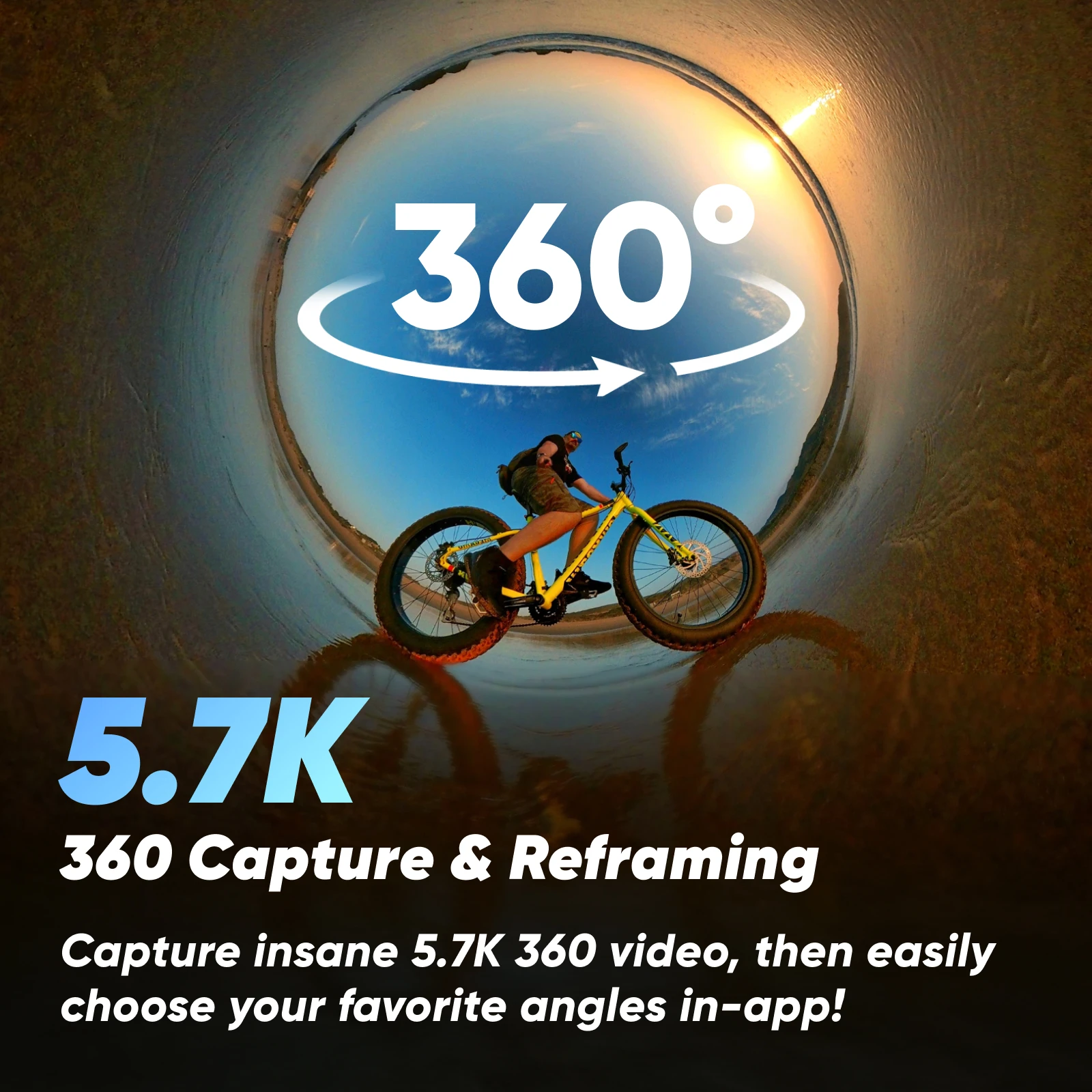 Insta360-X3 Câmera de ação à prova d'água, sensores de 1 ", 2", 48MP, 5.7K, vídeo HDR 360 ativo, 72MP, foto, lente única 4K - Image 2