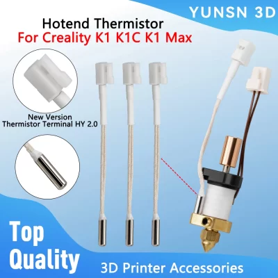 For Creality K1 K1C Hotend Thermistor HY 2.0 Terminal Fit For New Version Board For Creality K1 Max 3D Printer Replacement Part
