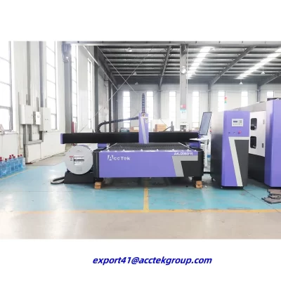 Metal Sheet Pipe 3000W Stainless Steel Carbon Steel CNC Fiber Laser Cutting Machine AKJ1530FR AKJ2060FR