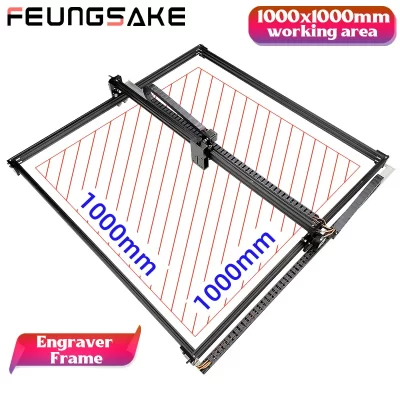 Máquina de gravação a laser para metal e madeira, impressora, máquina de corte a laser, kit de estrutura de máquina a laser diy
