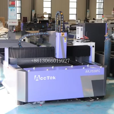 China ACCTEK AKJ1530FC Mesa de trabalho dupla 1530 CNC 1000W 2000W 3000W Mesa de troca de chapa metálica