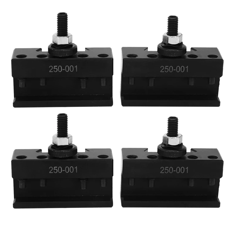 Porta-ferramentas de mudança rápida, material de aço, 1 suporte, 250-001 0Xa, conjunto 4 peças