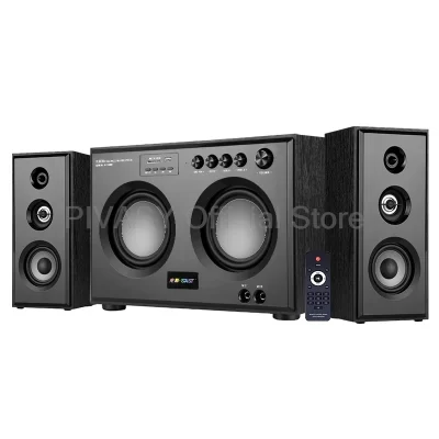 Caixa de som combinada hifi bluetooth, subwoofer ativo de três vias, alto-falante, home theater, sistema surround de computador, conjunto de som de áudio