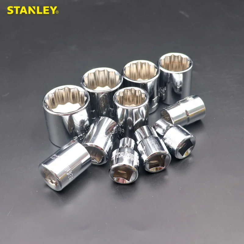 Stanley 12 pontos 3/8-Polegada soquete de unidade Polegada 11/16 3/4 13/16 7/8 1/4 5/16 3/8 7/16 1/2 9/16 ferramentas de soquete catraca soquete fêmea