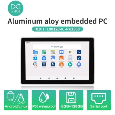 IXHUB 10.1 Inch Linux Panel tablet PC Industrial All In One Computer Capacitive Touch with RS232/485 Ubuntu Android wifi Screen