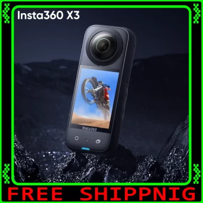 Insta360 x3 câmera de ação 5.7k 360 4k/30 72mp foto streaming ao vivo 10m capacete à prova dwaterproof água gravação vídeo esporte insta 360 x3 cam