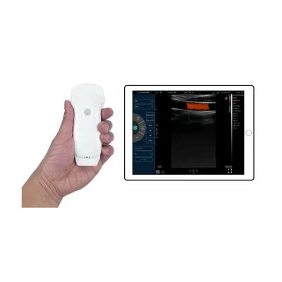 Máquina de ultrassom Doppler portátil de tamanho pequeno Ultrasonido Máquina de ultrassom portátil sem fio 192 elementos 3 em 1