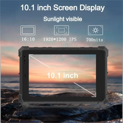 Rugged Tablet Windows 11 OS 10 inch 8GB + 128GB ROM Barcode Scanner Terminal IP68 Waterproof Industrial Computer