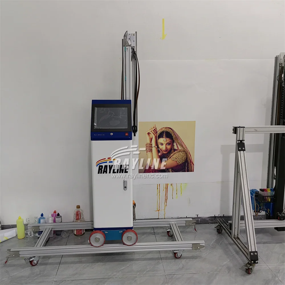 Impressora de parede automática com rodas, 9660DPI, AI 4K, Papel de parede para lona, 3D, 5D, Preço - Image 5
