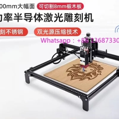 Pequena multifuncional totalmente automática desktop máquina de corte de alta potência diy casa máquina de marcação de aço inoxidável