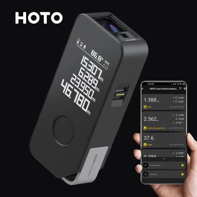 Hoto inteligente medida a laser pro display led inteligente digital fita laser ferramenta de medição recarregável régua laser rangefinder