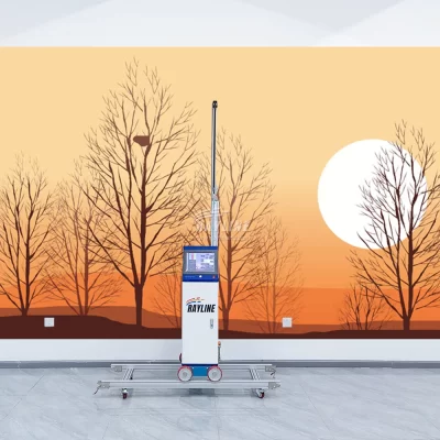As melhores impressoras jato de tinta direta de parede vertical AI 4K UV para vidro/madeira/cerâmica/metal máquinas de impressão de arte Bateria UPS 9600 DPI