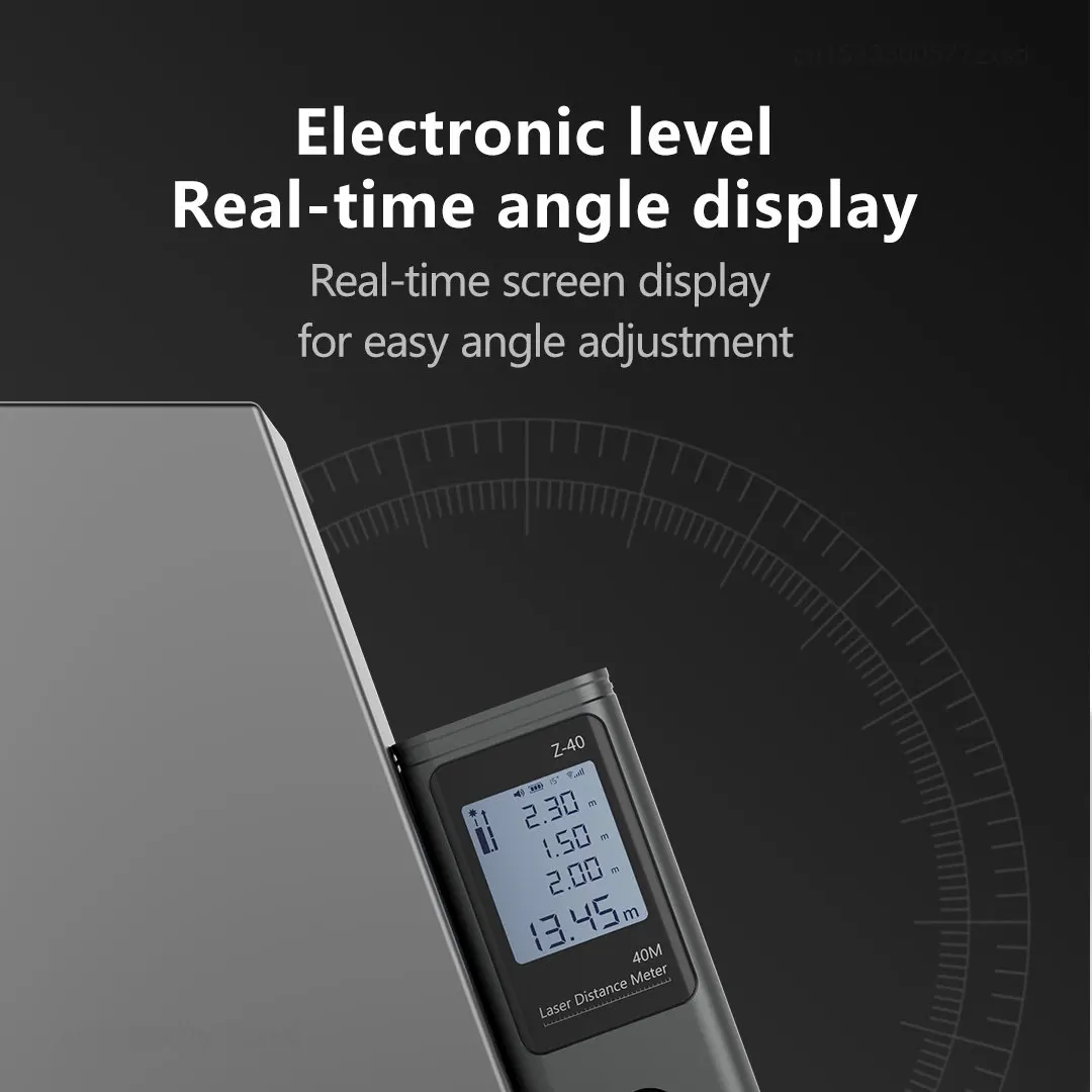 Xiaomi-Telêmetro a Laser RONGUAN, 2 em 1, Fundição Cruzada, Inclinômetro Digital, Ângulo Medido, Régua de Nível, 40m Medida, LR1 - Image 4