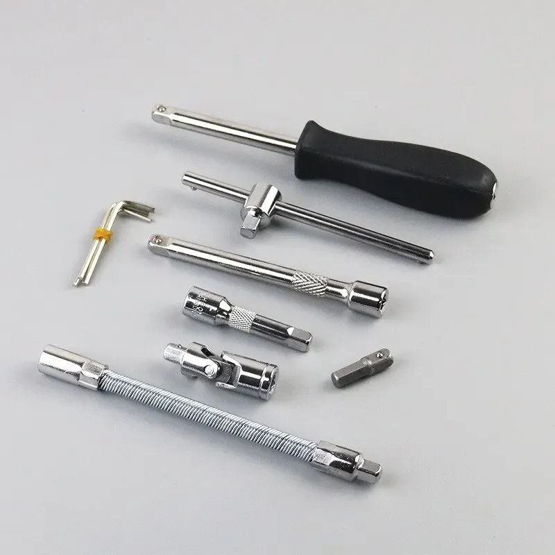 Kit de ferramentas para reparo de carro, 46 unidades, 1/4 unidades, conjunto de soquete, ferramenta de reparo de carro, chave de torque de catraca, conjunto de reparo automático, ferramenta mecânica - Image 4