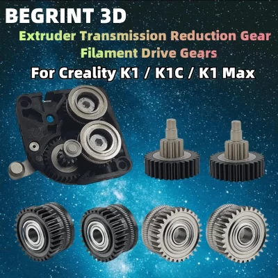 Upgrade K1 K1C K1 Max Extruder Gear All Metal Driver Gear for Creality Ender-3 V3 Plus Extruder Nickel DLC Coated Hardened Steel