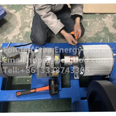 Low Noise Low RPM 50HZ 10KW-50KW 48V 96V 220V 380V 3Phase Motor Alternator Electric Permanent Magnet Generator With Motor