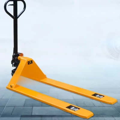 Empilhadeira hidráulica manual, elevação de paletes ultrafina, manivela, liberação ultrabaixa, 1 ton, 36mm