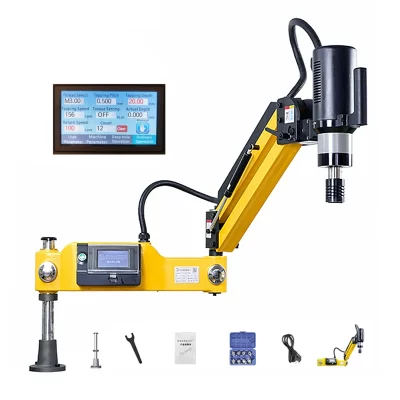 M3-M16 cnc máquina de rosqueamento elétrica servo motor elétrica tapper perfuração com mandris fácil braço ferramenta elétrica rosqueamento máquina