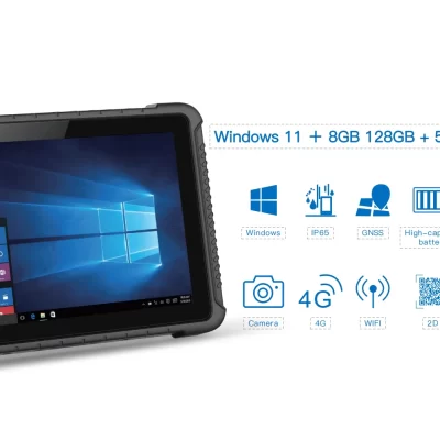 10.1 inch Rugged Tablet Windows 11 Pro/Home/IOT Windows 10 Pro/Home/IOT 5000mAh/7.4V RAM 8GB DDR ROM 128GB EMMC 4G 64G