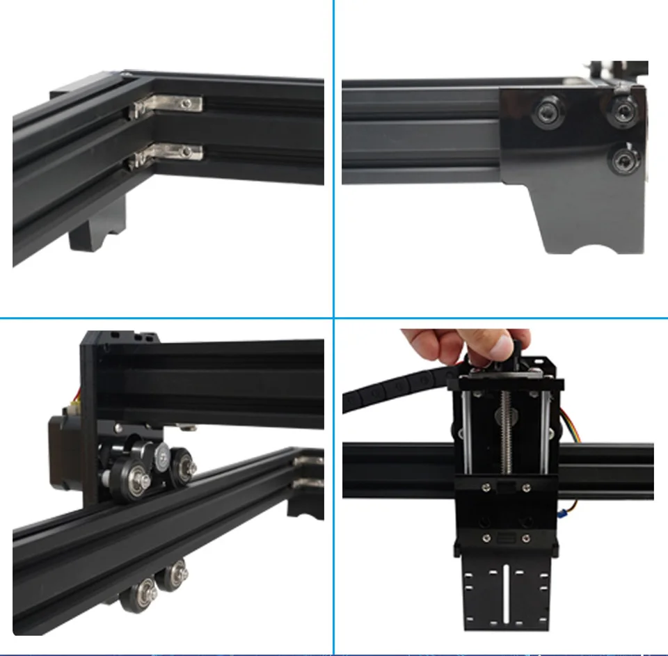 MONTHLY PROMOÇÃO Kit de estrutura de gravador a laser grande 100X100cm Kit de máquina de corte de madeira para gravação em metal Placa de controle Grbl - Image 4