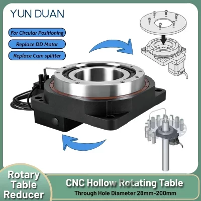 Cnc oco plataforma rotativa redutor posicionador rotativo disco de indexação substituir dd motor cam indexador para posicionamento circular