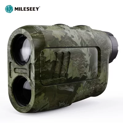 MiLESEEY Telêmetro para caça PF2E, Telêmetro Laser 600m, 7 ° Visão de campo grande, com modo de alcance de chuva e neblina, modo BOW
