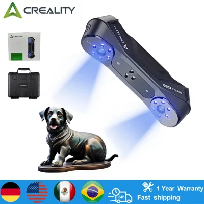 Creality 3D Scan Raptor Pro Scanner 3D industrial com ponte de digitalização Laser azul duplo + luz NIR 0,02 mm Precisão 60FPS de alta velocidade